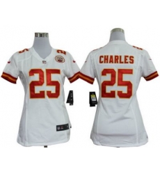 Women Nike Kansas City Chiefs 25# Jamaal Charles White Nike NFL Jerseys Women Nike Kansas City Chiefs 25# Jamaal Charles White Nike NFL Jerseys