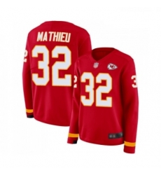 Womens Kansas City Chiefs 32 Tyrann Mathieu Limited Red Therma Long Sleeve Football Jersey Womens Kansas City Chiefs 32 Tyrann Mathieu Limited Red Therma Long Sleeve Football Jersey