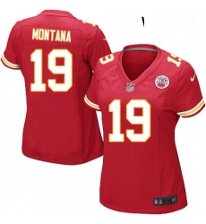 Womens Nike Kansas City Chiefs 19 Joe Montana Game Red Team Color NFL Jersey Womens Nike Kansas City Chiefs 19 Joe Montana Game Red Team Color NFL Jersey