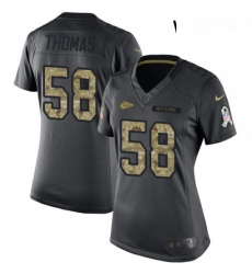 Womens Nike Kansas City Chiefs 58 Derrick Thomas Limited Black 2016 Salute to Service NFL Jersey Womens Nike Kansas City Chiefs 58 Derrick Thomas Limited Black 2016 Salute to Service NFL Jersey