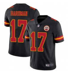 Chiefs 17 Mecole Hardman Black Youth Stitched Football Limited Rush Jersey Chiefs 17 Mecole Hardman Black Youth Stitched Football Limited Rush Jersey