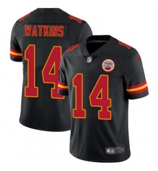 Nike Chiefs #14 Sammy Watkins Black Youth Stitched NFL Limited Rush Jersey Nike Chiefs #14 Sammy Watkins Black Youth Stitched NFL Limited Rush Jersey