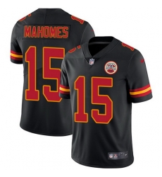Nike Chiefs #15 Patrick Mahomes Black Youth Stitched NFL Limited Rush Jersey Nike Chiefs #15 Patrick Mahomes Black Youth Stitched NFL Limited Rush Jersey