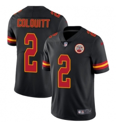 Nike Chiefs #2 Dustin Colquitt Black Youth Stitched NFL Limited Rush Jersey Nike Chiefs #2 Dustin Colquitt Black Youth Stitched NFL Limited Rush Jersey