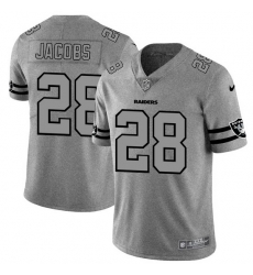 Las Vegas Raiders 28 Josh Jacobs Men Nike Gray Gridiron II Vapor Untouchable Limited NFL Jersey Las Vegas Raiders 28 Josh Jacobs Men Nike Gray Gridiron II Vapor Untouchable Limited NFL Jersey
