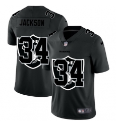 Las Vegas Raiders 34 Bo Jackson Men Nike Team Logo Dual Overlap Limited NFL Jersey Black Las Vegas Raiders 34 Bo Jackson Men Nike Team Logo Dual Overlap Limited NFL Jersey Black