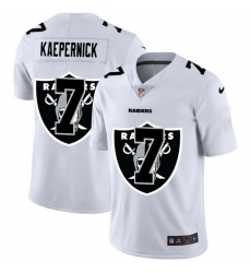 Las Vegas Raiders 7 Colin Kaepernick White Men Nike Team Logo Dual Overlap Limited NFL Jersey Las Vegas Raiders 7 Colin Kaepernick White Men Nike Team Logo Dual Overlap Limited NFL Jersey