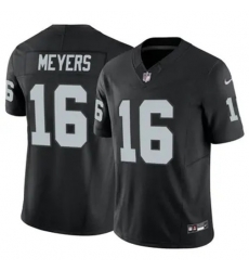 Men Las Vegas Raiders 16 Jakobi Meyers Black 2023 F U S E With John Madden Patch Vapor Limited Stitched Football Jersey Men Las Vegas Raiders 16 Jakobi Meyers Black 2023 F U S E With John Madden Patch Vapor Limited Stitched Football Jersey