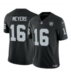 Men Las Vegas Raiders 16 Jakobi Meyers Black 2024 F U S E 65th Anniversary Patch Vapor Stitched Football Jersey Men Las Vegas Raiders 16 Jakobi Meyers Black 2024 F U S E 65th Anniversary Patch Vapor Stitched Football Jersey