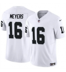 Men Las Vegas Raiders 16 Jakobi Meyers White 2023 F U S E Vapor Untouchable Stitched Football Jersey Men Las Vegas Raiders 16 Jakobi Meyers White 2023 F U S E Vapor Untouchable Stitched Football Jersey