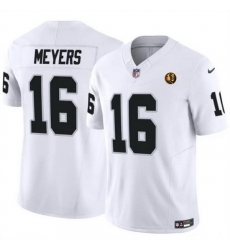 Men Las Vegas Raiders 16 Jakobi Meyers White 2023 F U S E With John Madden Patch Vapor Limited Stitched Football Jersey Men Las Vegas Raiders 16 Jakobi Meyers White 2023 F U S E With John Madden Patch Vapor Limited Stitched Football Jersey