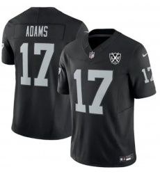 Men Las Vegas Raiders 17 Davante Adams Black Vapor Untouchable LXV Patch Limited Stitched NFL Jersey Men Las Vegas Raiders 17 Davante Adams Black Vapor Untouchable LXV Patch Limited Stitched NFL Jersey