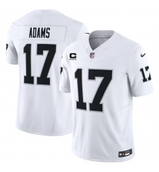 Men Las Vegas Raiders 17 Davante Adams White 2023 F U S E With C Patch Vapor Untouchable Stitched Football Jersey Men Las Vegas Raiders 17 Davante Adams White 2023 F U S E With C Patch Vapor Untouchable Stitched Football Jersey