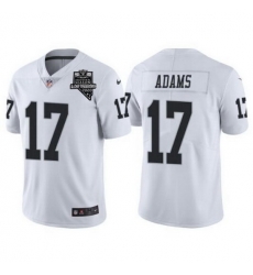 Men Las Vegas Raiders 17 Davante Adams White With 2020 Inaugural Season Patch Vapor Limited Stitched jersey Men Las Vegas Raiders 17 Davante Adams White With 2020 Inaugural Season Patch Vapor Limited Stitched jersey
