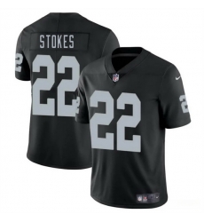 Men Las Vegas Raiders 22 Eric Stokes Black 2025 Vapor Stitched Football Jersey Men Las Vegas Raiders 22 Eric Stokes Black 2025 Vapor Stitched Football Jersey
