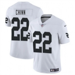 Men Las Vegas Raiders 22 Jeremy Chinn White 2025 Vapor Stitched Football Jersey