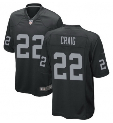 Men Las Vegas Raiders 22 Roger Craig Nike Black Vapor Limited Jersey Men Las Vegas Raiders 22 Roger Craig Nike Black Vapor Limited Jersey