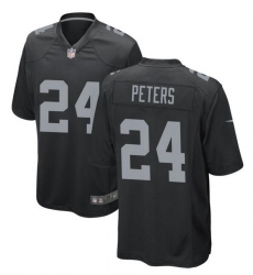Men Las Vegas Raiders 24 Marcus Peters Black Stitched Football Game Jersey Men Las Vegas Raiders 24 Marcus Peters Black Stitched Football Game Jersey