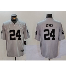 Men Las Vegas Raiders 24 Marshawn Lynch Grey Vapor Untouchable Limited Stitched Jersey Men Las Vegas Raiders 24 Marshawn Lynch Grey Vapor Untouchable Limited Stitched Jersey