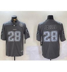 Men Las Vegas Raiders 28 Josh Jacobs Grey Limited Stitched Jersey 2 Men Las Vegas Raiders 28 Josh Jacobs Grey Limited Stitched Jersey 2