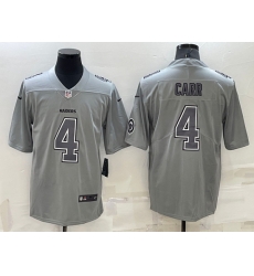 Men Las Vegas Raiders 4 Derek Carr Grey Atmosphere Fashion Stitched Jersey Men Las Vegas Raiders 4 Derek Carr Grey Atmosphere Fashion Stitched Jersey