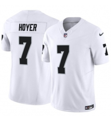 Men Las Vegas Raiders 7 Brian Hoyer White 2023 F U S E Vapor Untouchable Stitched Football Jersey Men Las Vegas Raiders 7 Brian Hoyer White 2023 F U S E Vapor Untouchable Stitched Football Jersey
