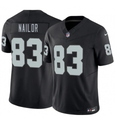 Men Las Vegas Raiders 83 Jalen Nailor Black 2026 F U S E Vapor Untouchable Limited Stitched Football Jersey Men Las Vegas Raiders 83 Jalen Nailor Black 2026 F U S E Vapor Untouchable Limited Stitched Football Jersey