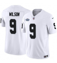 Men Las Vegas Raiders 9 Tyree Wilson White 2023 F U S E With Prem1ere Patch Vapor Untouchable Limited Stitched Football Jersey Men Las Vegas Raiders 9 Tyree Wilson White 2023 F U S E With Prem1ere Patch Vapor Untouchable Limited Stitched Football Jersey
