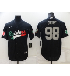 Men Las Vegas Raiders 98 Maxx Crosby Black Mexico Stitched Jerse Men Las Vegas Raiders 98 Maxx Crosby Black Mexico Stitched Jerse
