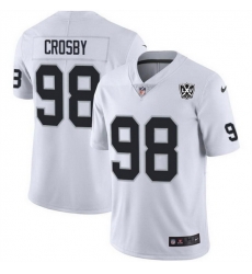 Men Las Vegas Raiders 98 Maxx Crosby White 2024 65th Anniversary Patch Vapor Stitched Football Jersey Men Las Vegas Raiders 98 Maxx Crosby White 2024 65th Anniversary Patch Vapor Stitched Football Jersey