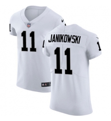 Men Nike Raiders #11 Sebastian Janikowski White Stitched NFL Vapor Untouchable Elite Jersey Men Nike Raiders #11 Sebastian Janikowski White Stitched NFL Vapor Untouchable Elite Jersey