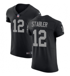 Men Nike Raiders #12 Kenny Stabler Black Team Color Stitched NFL Vapor Untouchable Elite Jersey Men Nike Raiders #12 Kenny Stabler Black Team Color Stitched NFL Vapor Untouchable Elite Jersey