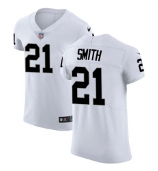 Men Nike Raiders #21 Sean Smith White Stitched NFL Vapor Untouchable Elite Jersey Men Nike Raiders #21 Sean Smith White Stitched NFL Vapor Untouchable Elite Jersey