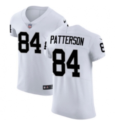 Men Nike Raiders #84 Cordarrelle Patterson White Stitched NFL Vapor Untouchable Elite Jersey Men Nike Raiders #84 Cordarrelle Patterson White Stitched NFL Vapor Untouchable Elite Jersey