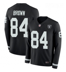Mens Antonio Brown Limited Black Jersey Oakland Raiders Football 84 Jersey Therma Long Sleeve Mens Antonio Brown Limited Black Jersey Oakland Raiders Football 84 Jersey Therma Long Sleeve