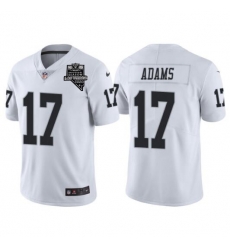 Men's Las Vegas Raiders #17 Davante Adams White With 2020 Inaugural Season Patch Vapor Limited Stitched Jersey Men's Las Vegas Raiders #17 Davante Adams White With 2020 Inaugural Season Patch Vapor Limited Stitched Jersey