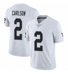 Men's Las Vegas Raiders #2 Daniel Carlson Team White Color Vapor Limited Jersey Men's Las Vegas Raiders #2 Daniel Carlson Team White Color Vapor Limited Jersey