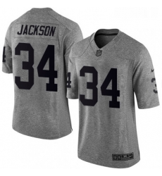 Mens Nike Oakland Raiders 34 Bo Jackson Limited Gray Gridiron NFL Jersey Mens Nike Oakland Raiders 34 Bo Jackson Limited Gray Gridiron NFL Jersey