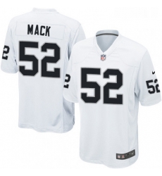Mens Nike Oakland Raiders 52 Khalil Mack Game White NFL Jersey Mens Nike Oakland Raiders 52 Khalil Mack Game White NFL Jersey