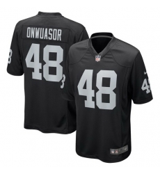 Men's Nike Patrick Onwuasor Black Las Vegas Raiders Game Jersey Men's Nike Patrick Onwuasor Black Las Vegas Raiders Game Jersey