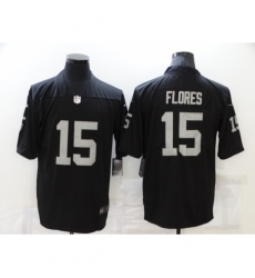 Men's Oakland Raiders #15 Wilmer Flores Nike Black Retired Player Limited Jersey Men's Oakland Raiders #15 Wilmer Flores Nike Black Retired Player Limited Jersey