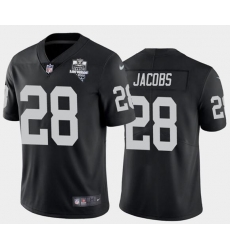Men's Oakland Raiders Black #28 Josh Jacobs 2020 Inaugural Season Vapor Limited Stitched NFL Jersey Men's Oakland Raiders Black #28 Josh Jacobs 2020 Inaugural Season Vapor Limited Stitched NFL Jersey