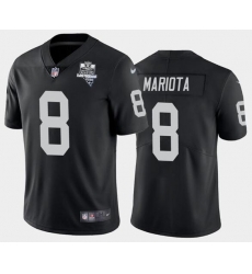 Men's Oakland Raiders Black #8 Marcus Mariota 2020 Inaugural Season Vapor Limited Stitched NFL Jersey Men's Oakland Raiders Black #8 Marcus Mariota 2020 Inaugural Season Vapor Limited Stitched NFL Jersey