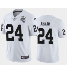 Men's Oakland Raiders White #24 Johnathan Abram 2020 Inaugural Season Vapor Limited Stitched NFL Jersey Men's Oakland Raiders White #24 Johnathan Abram 2020 Inaugural Season Vapor Limited Stitched NFL Jersey