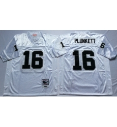 Mitchell And Ness Raiders #16 16 Jim Plunkett White Throwback Stitched NFL Jersey Mitchell And Ness Raiders #16 16 Jim Plunkett White Throwback Stitched NFL Jersey