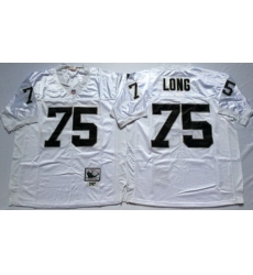 Mitchell And Ness Raiders #75 Howie Long White Throwback Stitched NFL Jersey Mitchell And Ness Raiders #75 Howie Long White Throwback Stitched NFL Jersey