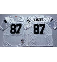 Mitchell And Ness Raiders #87 casper white Throwback Stitched NFL Jersey Mitchell And Ness Raiders #87 casper white Throwback Stitched NFL Jersey
