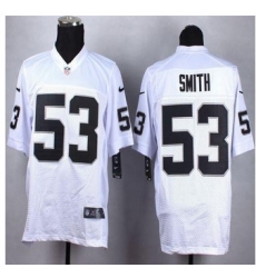 NEW Oakland Raiders #53 Malcolm Smith White Men Stitched NFL Elite Jersey NEW Oakland Raiders #53 Malcolm Smith White Men Stitched NFL Elite Jersey
