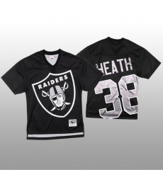 NFL Las Vegas Raiders 38 Jeff Heath Black Men Mitchell 26 Nell Big Face Fashion Limited NFL Jersey NFL Las Vegas Raiders 38 Jeff Heath Black Men Mitchell 26 Nell Big Face Fashion Limited NFL Jersey