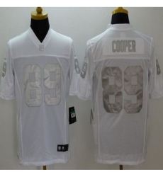 New Oakland Raiders #89 Amari Cooper White Men's Stitched NFL Limited Platinum Jersey New Oakland Raiders #89 Amari Cooper White Men's Stitched NFL Limited Platinum Jersey